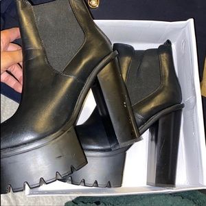 Platform Heel Boots